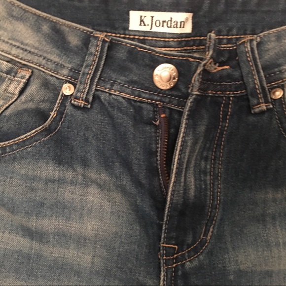 Destructed Cropped Jeans By K.Jordan S/10❤️ - Picture 6 of 8